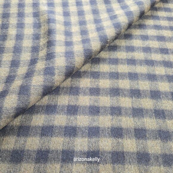 NWOT Banana Republic Wool Scarf Reversible Checks Black & Green Thick - Picture 8 of 13